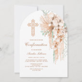 Bejahung der Beige- und MinzBouquet-Arche Einladung (Vorderseite)