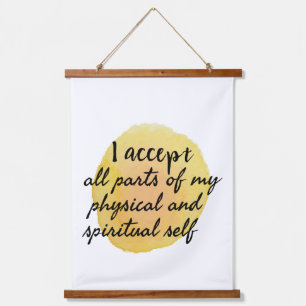 Bejahung der Liebe und Selbstversorgung Wandteppich Mit Holzrahmen