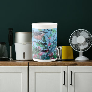 Bejahung "Guten Morgen" einzigartige Kunst Porzellantasse