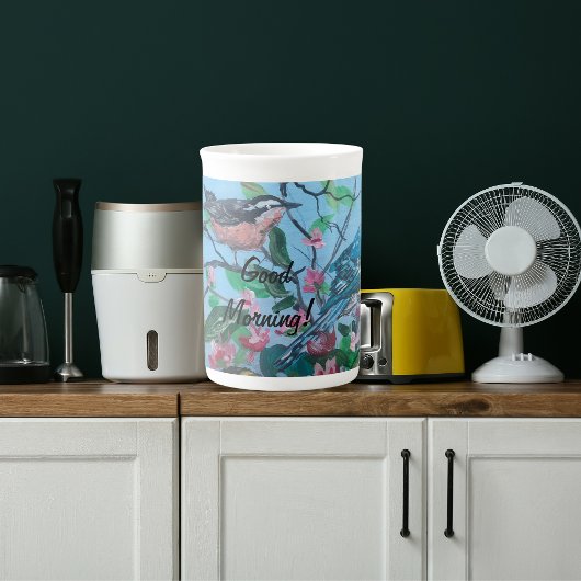 Bejahung "Guten Morgen" einzigartige Kunst Porzellantasse