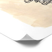 Bejahungen für die Dame in Blau Poster (Ecke)