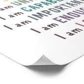 Bejahungen für Kinder, die die Eckdekoration beruh Poster (Ecke)