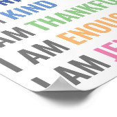 Bejahungen für Kinder Mauer Art Poster (Ecke)