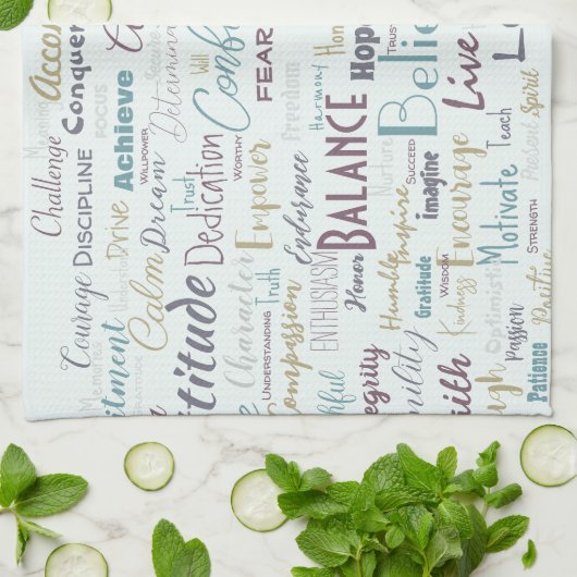 Bejahungen Geschirrtuch (Gefaltet)