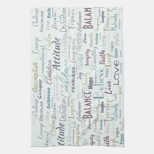 Bejahungen Geschirrtuch (Vertikal)