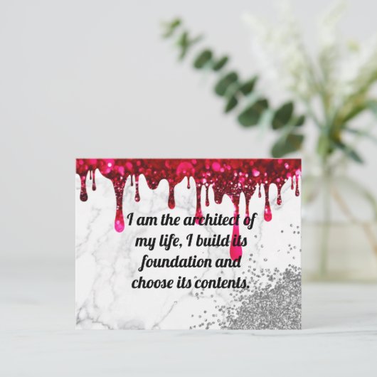 Bejahungen Postkarte (Stehend Vorderseite)