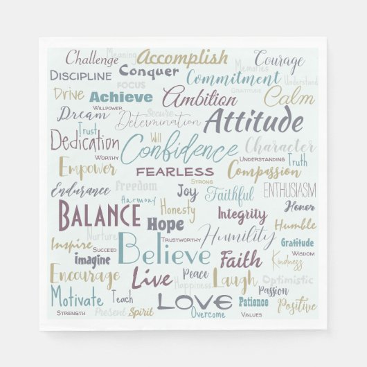 Bejahungen Serviette (Vorderseite)