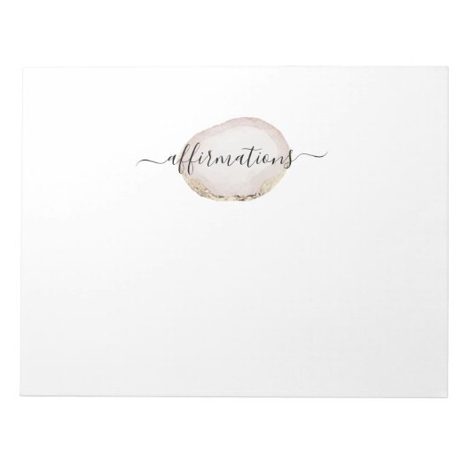 Bejahungen von Werbeplakaten Notizblock (Vorderseite)