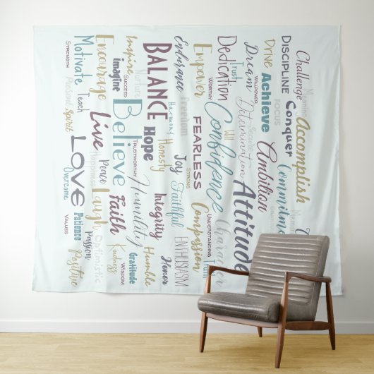 Bejahungen Wandteppich (Beispiel (Horizontal))