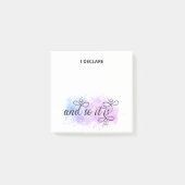 *~* Bejahungsabsicht Abstrakter Block I DECLARE Post-it Klebezettel (Vorderseite)