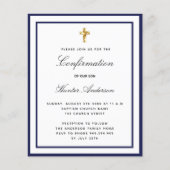 Bejahungsmarinebranche — Blaues Weiß — Einladung Flyer (Vorne)