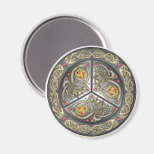 Bejeweled Celtic Shield Magnet (Vorderseite/Rückseite)