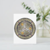 Bejeweled Celtic Shield Postkarte (Stehend Vorderseite)