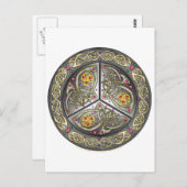 Bejeweled Celtic Shield Postkarte (Vorne/Hinten)