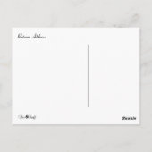 Bejeweled Dragonfly Geburtstagswünsche Postkarte (Rückseite)