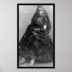 Bejeweled Indian Woman 1901 Poster