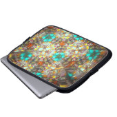 Bejeweled Kaleidescope für November Laptopschutzhülle (Vorne Knopf)