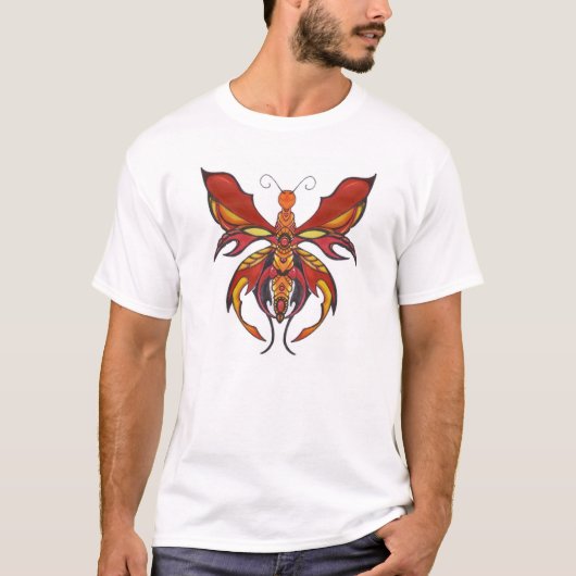 Bejeweled Schmetterling - Feuer T-Shirt (Vorderseite)