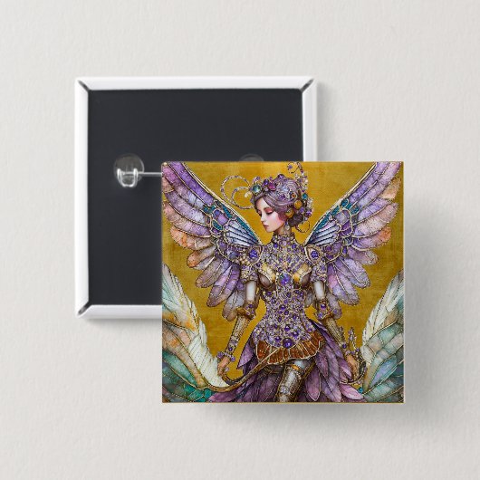 Bejeweled Sugar Plum Fairy Button (Vorne & Hinten)