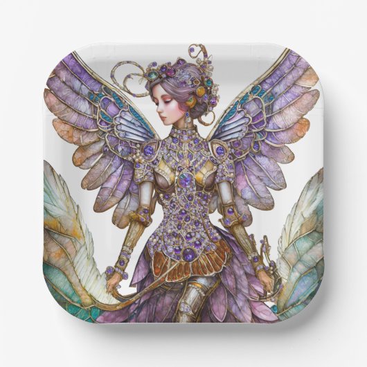 Bejeweled Sugar Plum Fairy Pappteller (Vorderseite)
