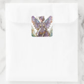 Bejeweled Sugar Plum Fairy Quadratischer Aufkleber (Tasche)