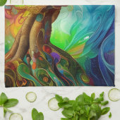 Bejeweled Tree Geschirrtuch (Gefaltet)