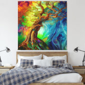 Bejeweled Tree of Life Leinwanddruck (Insitu (Schlafzimmer))