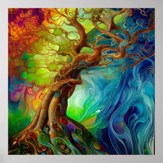 Bejeweled Tree of Life Poster (Vorne)