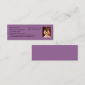 BEJEWELED VIKTORIANISCHER WOHNZIMMERCAT MINI VISITENKARTE (Vorne/Hinten)