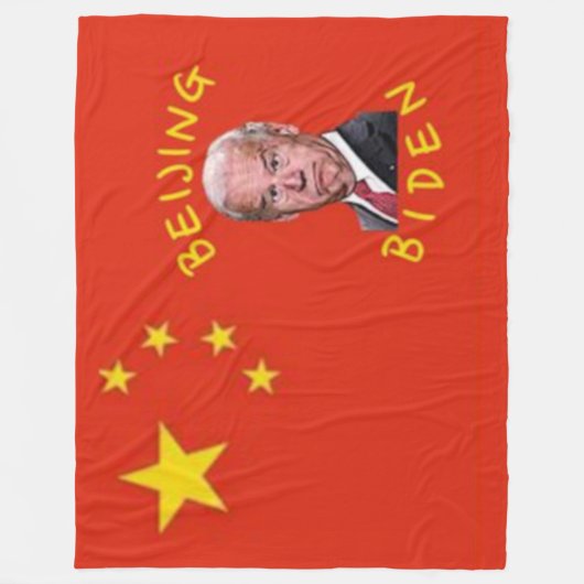BEJING BIDEN FLEECEDECKE (Vorderseite)