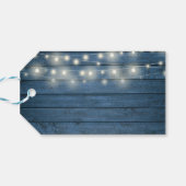 Bejubeln bis zum 50-jährigen Jubiläum rustikale Ve Geschenkanhänger (Rückseite Horizontal)