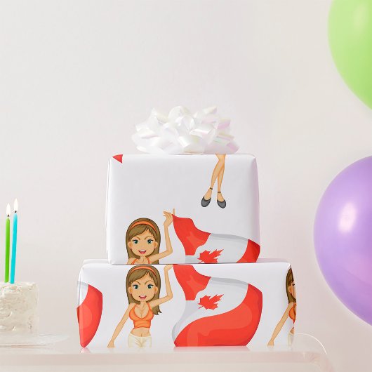 Bejubeln für das Umschlagpapier für Kanada Geschenkpapier