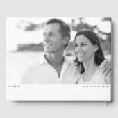 Bejubelt bis 30 Jahre Script Foto Jubiläum Weiß Gästebuch (Rückseite)