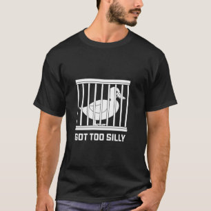 Bekam zu alberne lustige Gans Frauen T-Shirt