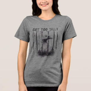 Bekam zu verrückte Gans, Lustige Verrückte Gans Me Tri-Blend Shirt