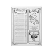 Bekämpfen der Küchenbestie (ausgefüllt) Notizblock (Rotiert)