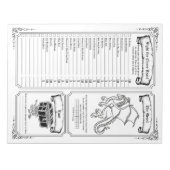 Bekämpfen der Küchenbestie (ausgefüllt) Notizblock (Vorderseite)