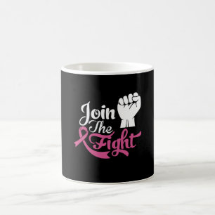 Bekämpfen Sie das Bewusstsein für Brustkrebs Kaffeetasse