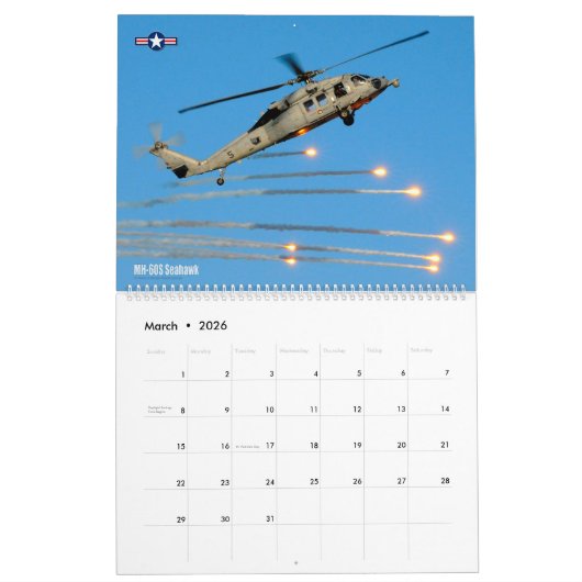 BEKÄMPFEN SIE FLARES! US-Militärflugzeug Kalender (Mär 2026)