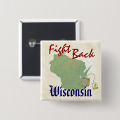 Bekämpfen Sie Wisconsin mit neuem amerikanischem Button (Vorne & Hinten)