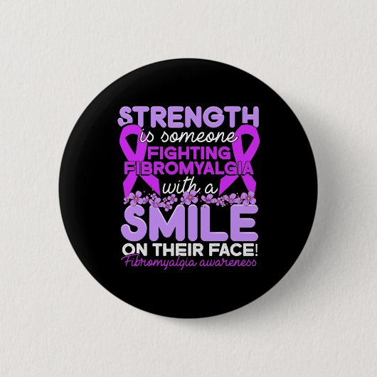 Bekämpft jemanden Fibromyalgie für Frauen Button (Vorderseite)
