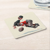 bekämpft rechteckiger pappuntersetzer (angewinkelt)