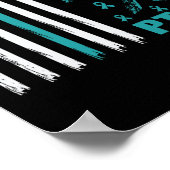 Bekämpfung der Aquamarinen Flachbandbreite und -fl Poster (Ecke)