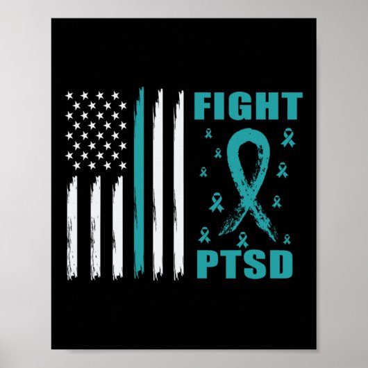 Bekämpfung der Aquamarinen Flachbandbreite und -fl Poster (Vorne)