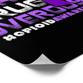 Bekämpfung der Arzneimittelüberdosierung Opioid-Be Poster (Ecke)