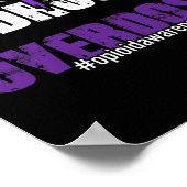 Bekämpfung der Arzneimittelüberdosierung Opioide B Poster (Ecke)