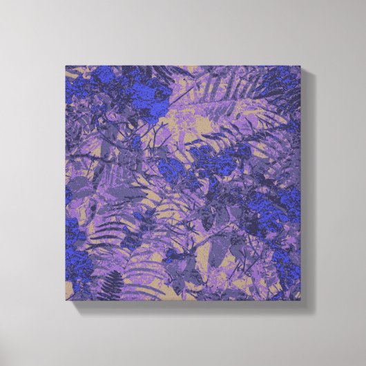 Bekämpfung der blauen Blume Leinwanddruck (Vorderseite)