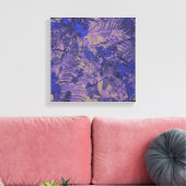 Bekämpfung der blauen Blume Leinwanddruck (Insitu (Wohnzimmer))