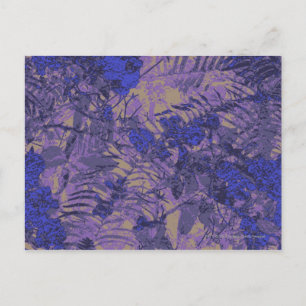 Bekämpfung der blauen Blume Postkarte