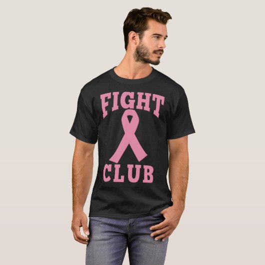 BEKÄMPFUNG DER CLUB rosa Schleimhaut für Brustkreb T-Shirt (Vorne ganz)